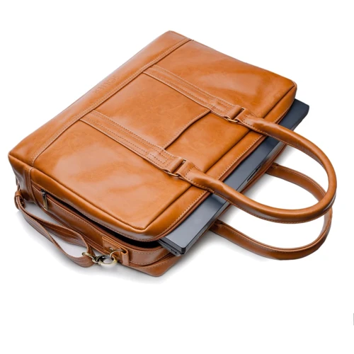 Solier ABERDEEN Leather Bag Camel (SL02Camel) for MacBook Pro 15" фото 5