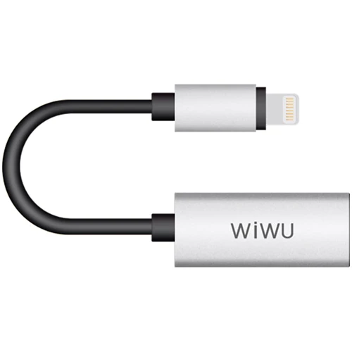Адаптер WIWU Adapter LTO2 Lightning to 2xLightning 0.13m Gray (6957815505814): Колір сірий
