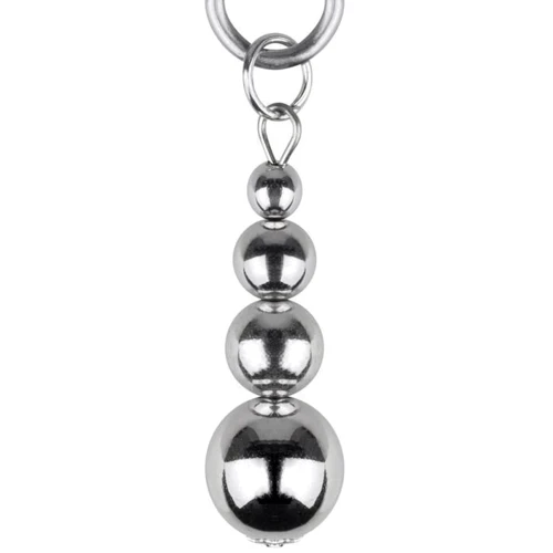 Зажимы для сосков Bedroom Fantasies: Nipple Clamps with Beaded Chain - Silver