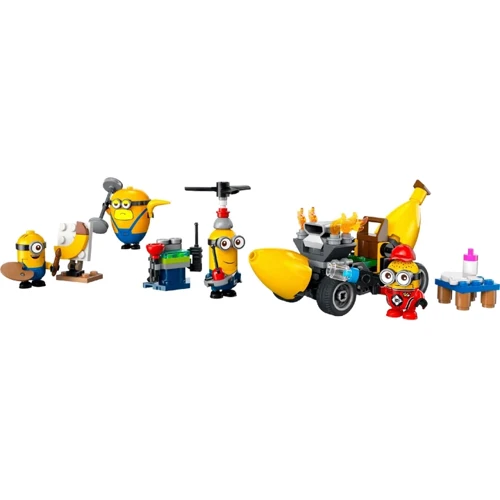 Конструктор LEGO Minions Миньоны и бананомобиль (75580): Количество деталей, шт. 136