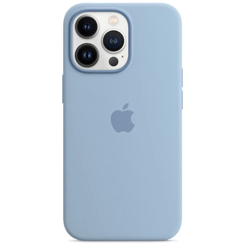 Чехол для iPhone Apple Silicone Case with MagSafe Blue Fog (MN653) for iPhone 13 Pro: Цвет голубой