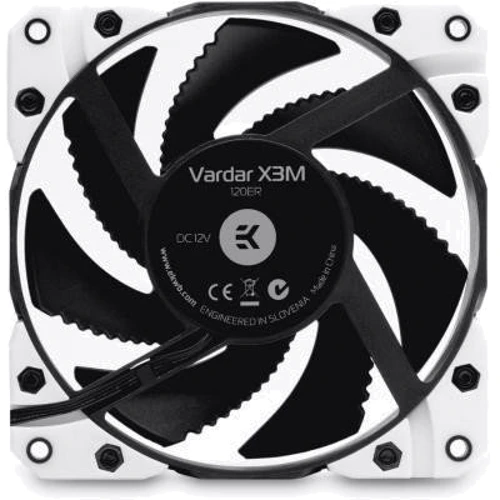 Кулер Ekwb EK-Vardar X3M 120ER (500-2200 rpm) - White (3830046996916): Назначение для корпуса