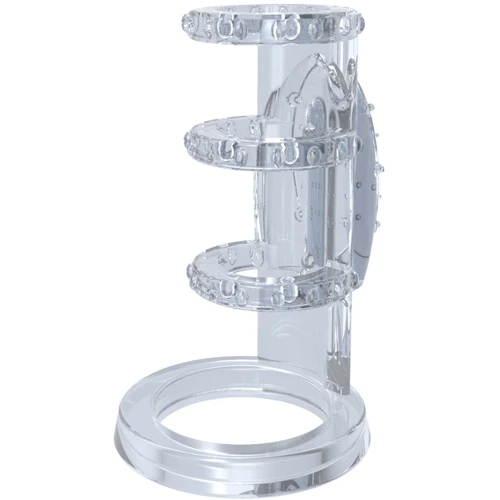 Насадка на член Chisa Get Lock Vibrating Cock Cage Clear
