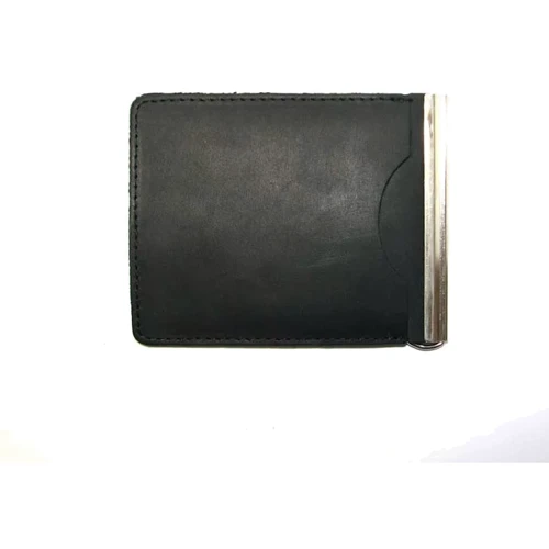 Чоловік затиск для грошей DNK Leather чорний (DNK Зажим Spring + col.J): Формат гаманця вертикальний