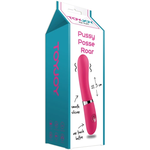 Вибратор Pussy Posse Roar, 21.5x3.5 см