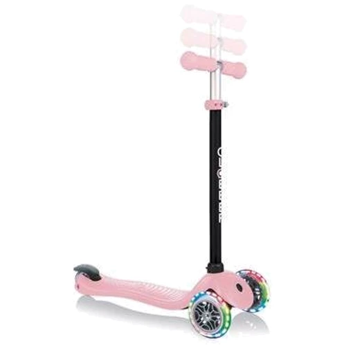 Самокат GLOBBER серии GO UP SPORTY пастельный розовый, до 20/50кг, 1+, 3 колеса с подсветкой: Тип тормоза ножной