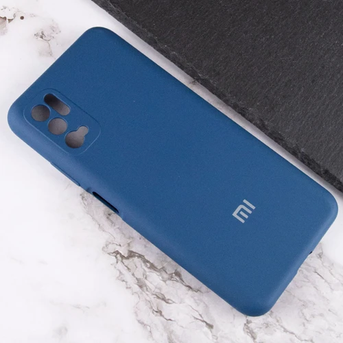 Чехол для телефонов Mobile Case Silicone Cover Shield Camera Navy Blue for Xiaomi Redmi Note 10 5G / Poco M3 Pro / Poco M3 Pro 5G: Материал силикон