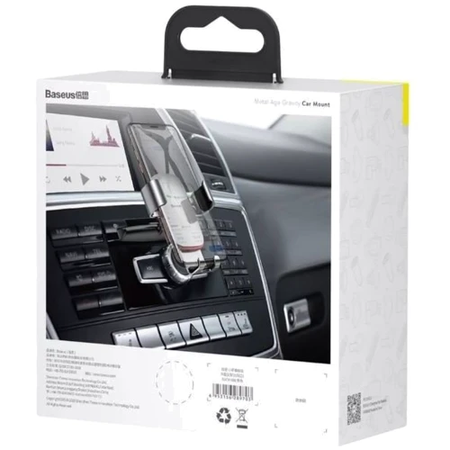 Держатель Baseus Car Holder CD Slot Mount Metal Age Gravity Silver (SUYL-J0S) фото 9