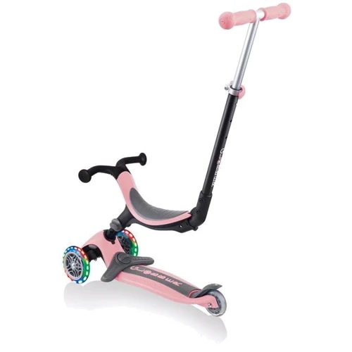Самокат Globber Go Up Foldable Plus Lights Pastel Pink (пастельно-розовый): Количество колес 3