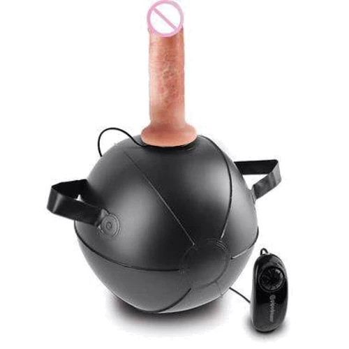 Pipedream Mini Sex Ball 6" - надувной мяч с вибратором, 12.7x4.1 см