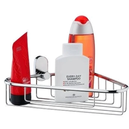 Полиця-сітка кутова для ванної кімнати KELA Lucido срібляста 28.5х22.5 см (22688)