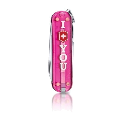 Мультитул Victorinox Classic The Gift 58мм/7предметов/розовый-прозрачный (0.6223.T855): Тип мини-мультитул