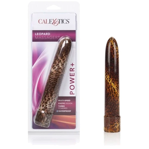 CalExotics Leopard Massager пластиковый вибратор, 17x3 см, Leopard