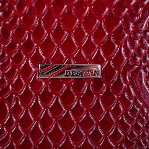 Жіноча косметичка Desisan червона (SHI064-1LAK): Тип ручки Коротка ручка