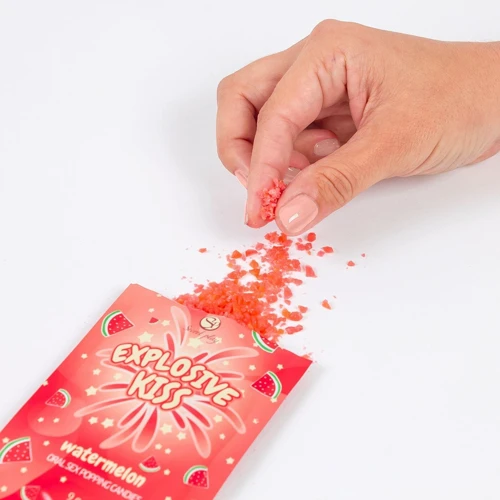 Цукерки для орального сексу Secret Play Explosive Kiss Watermelon, 9 грам