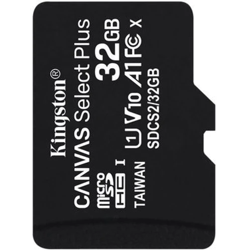 Kingston 32GB microSDHC UHS-I U1 V10 A1 Canvas Select Plus (SDCS2/32GBSP)(Карти пам'яті)(78558089)