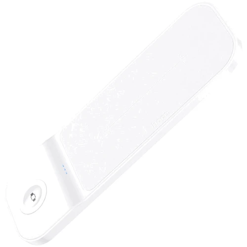 Зарядний пристрій Hoco Wireless Charger CQ5 Step 3in1 White для iPhone 16 I 15 I 14 I 13 I 12 series, Apple Watch and Apple AirPods: Особливості Быстрая зарядка, Для Apple Watch, MagSafe
