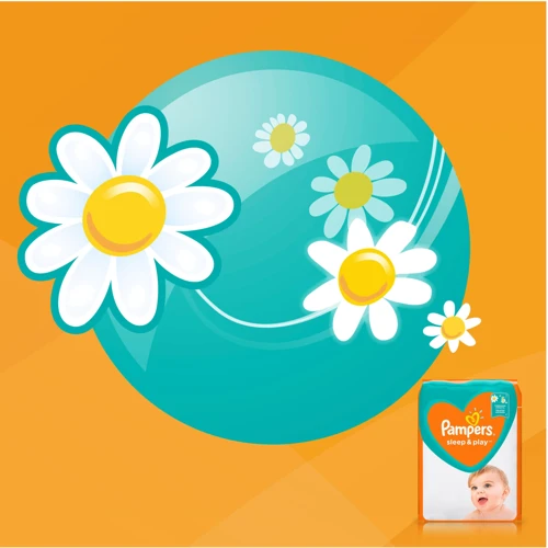 Подгузники Pampers Sleep & Play Midi Размер 3 (6-10 кг), 58 шт (4015400224211) фото 7
