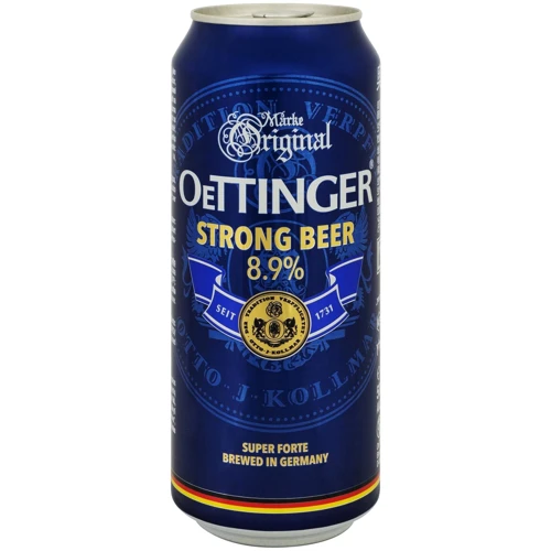 Пиво "Oettinger Strong Beer светлое фильтрованное 8.9% 0.5 л ж/б (FSH_4014086020483)