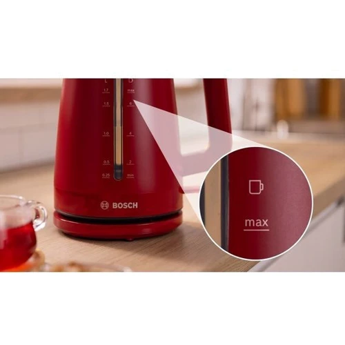 Электрочайник Bosch TWK3M124: Цвет красный