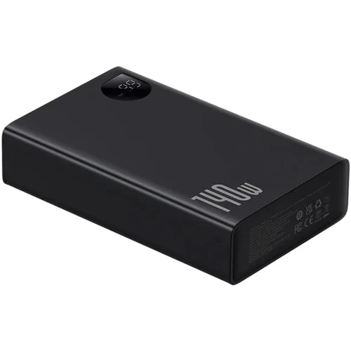 Внешний аккумулятор Baseus Power Bank 24000mAh Adaman Digital Display 140W Black (P10021508113-00): Особенности С дисплеем, Компактный размер, Индикатор заряда, быстрая зарядка