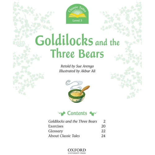 Classic Tales 3: Goldilocks and the Three Bears: Обкладинка Мягкая