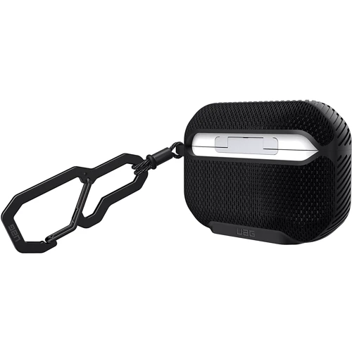 Чехол для наушников Urban Armor Gear UAG Metropolis Case FIBR ARMR BLACK (102256113940) for Apple AirPods Pro: Особливості З карабіном
