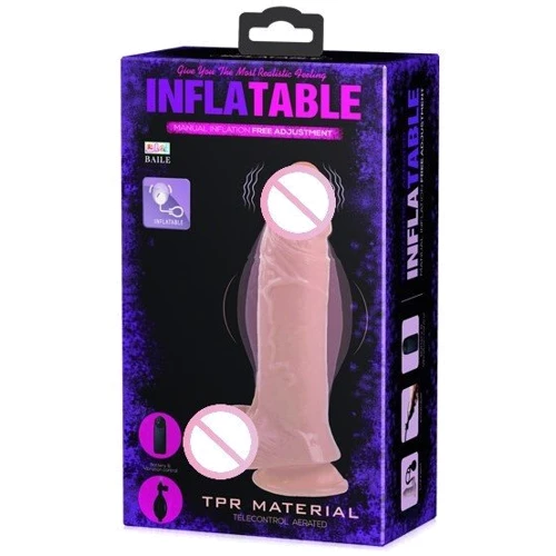 Вибратор Inflatable Vibrator With Pump Flesh