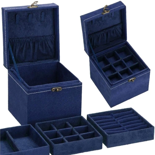 Скринька для прикрас (футляр для біжутерії) Springos 12x12x12 см HA1089 фото 2