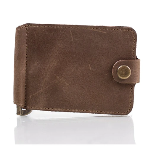 Мужской зажим для денег DNK Leather коричневый (DNK-Clamp-Hcol-G): Пол Мужской