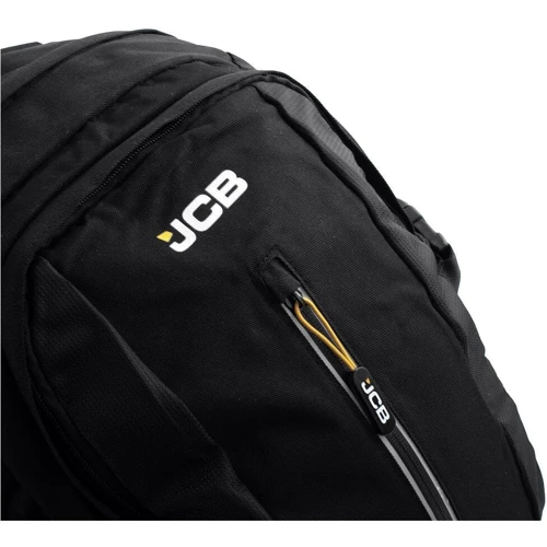 Мужской рюкзак JCB черный (FULJCBBP66-BLK-YEL): Застежка Молния