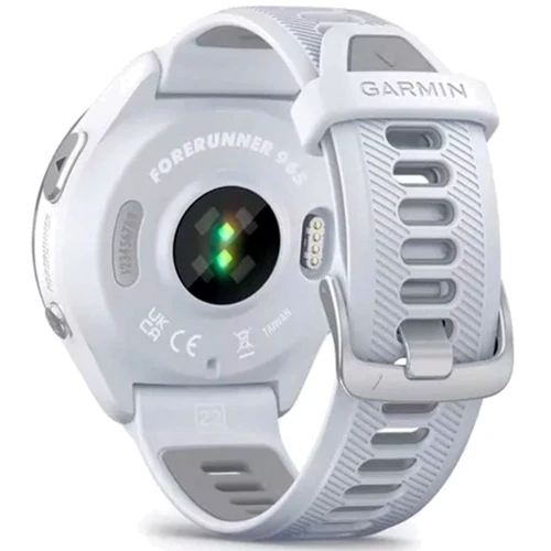 Смарт-годинник Garmin Forerunner 965 Titanium Bezel with Whitestone Case and Whitestone/Powder Grey Silicone Band (010-02809-11): Особливості Компас, Металлический корпус, С большой автономностью, Большой экран, Водонепроницаемые