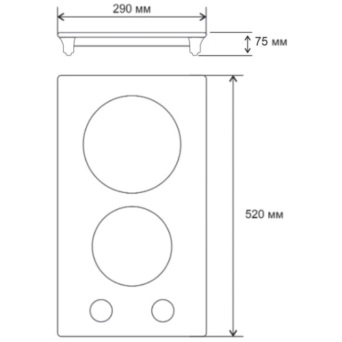 Настольная плита Jantar TGF 30 BL V: Производитель JANTAR