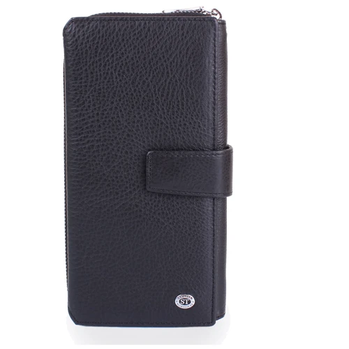 Чоловічий гаманець ST Leather Accessories чорний (NST128-black) фото 8