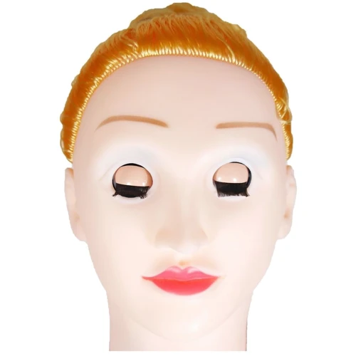 Надувная кукла BARBI- 3D с вставкой из киберкожи и вибростимуляцией, BS2600021