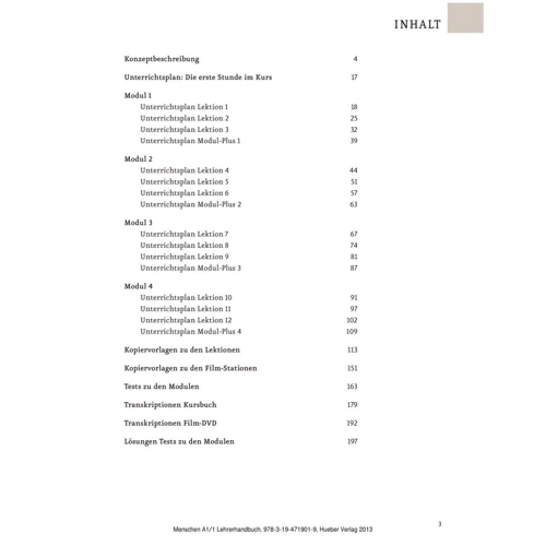 Menschen A1.1: Lehrerhandbuch: Количество страниц 200