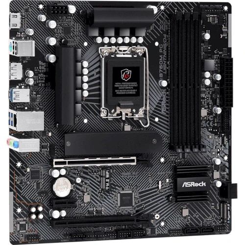 ASRock B760M PG LIGHTNING/D4: Роз'єми на задній панелі USB 2.0, USB 3.2 Gen 1, DisplayPort, Ethernet RJ-45, HDMI