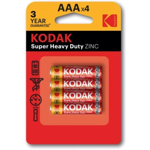 Kodak AAA bat Carbon-Zinc 4шт Extra Heavy Duty 30953321