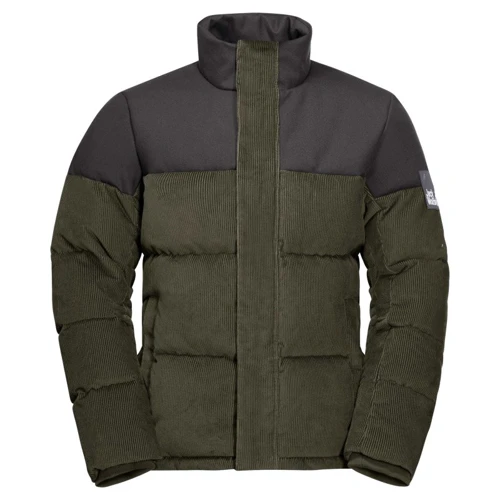 Пуховик Jack Wolfskin Nature Corduroy Jacket 1206331-4144 52 сіро-зелений зимовий