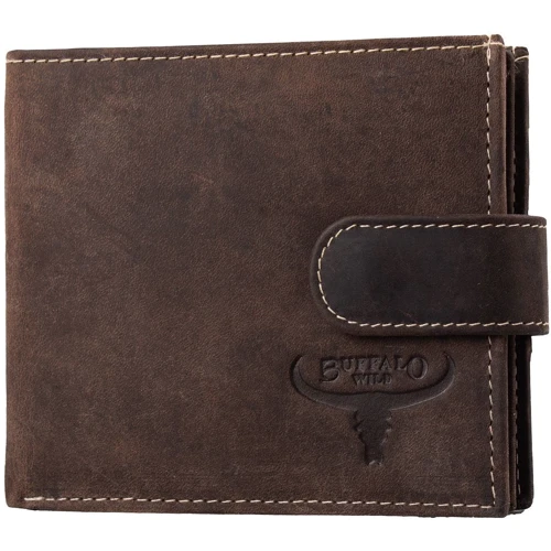 Мужское портмоне Buffalo Wild коричневое (DNKRM01L-HBW-brown)