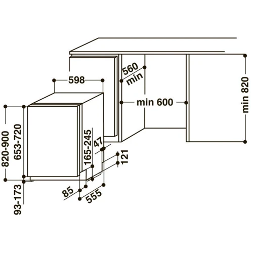 Встраиваемая посудомоечная машина Whirlpool WIP 4T233 PFEG B: Количество программ 6
