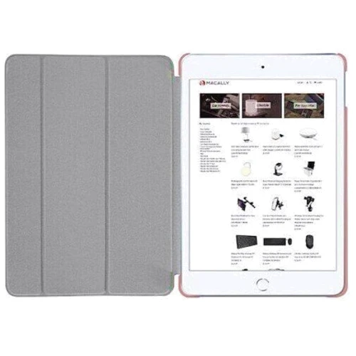 Аксессуар для iPad Macally Protective Case and Stand Pink for iPad 10.2 (2019-2021) (BSTAND7V2-RS): Материал искусственная кожа