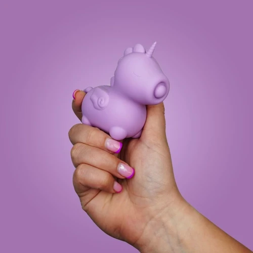 Вібратор-єдиноріжка Unihorn - Karma Lilac, з пульсацією