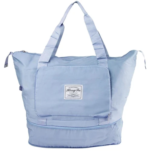 Женская дорожная сумка Valiria Fashion голубая (5DETAA2636-blue): Материал Полиэстер