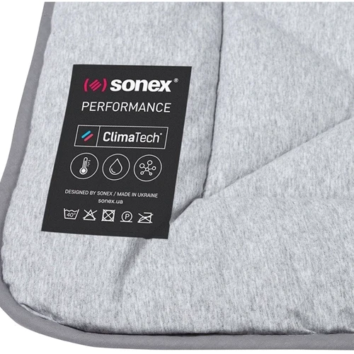 Одеяло Sonex Performance 200x220 см серое с темно-серой окантовкой (SO102364): Материал чехла хлопок