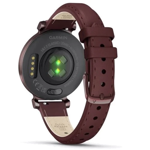 Смарт-часы Garmin Lily 2 Classic Dark Bronze with Mulberry Leather Band (010-02839-03): Особенности Металлический корпус, Водонепроницаемые, Бесконтактная оплата
