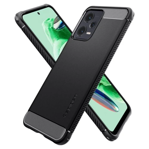 Чехол для телефонов Spigen Rugged Armor Matte Black (ACS05787) for Xiaomi Poco X5 5G/Redmi Note 12 5G: Пленка в комплекте нет