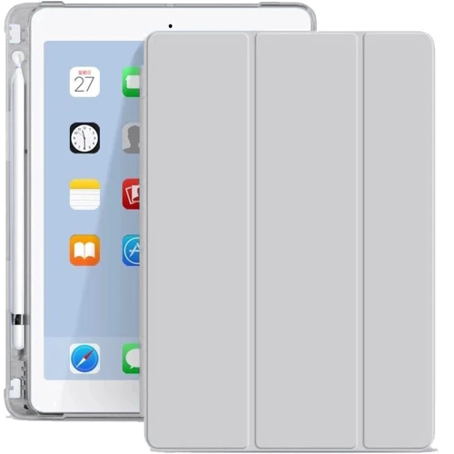 Аксессуар для iPad BeCover Soft Edge TPU with Pencil mount Gray for iPad 10.9 (2022 / 2024) / iPad 11 2025 (708491): Цвет серый