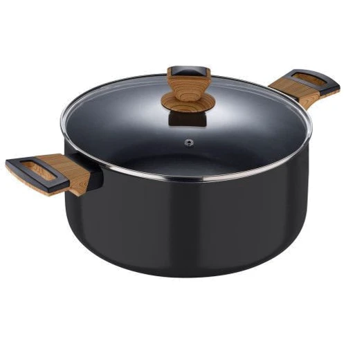 Кастрюля Bergner Earth black 28 см 6 л (BG-32037-BK): Объем, л 6