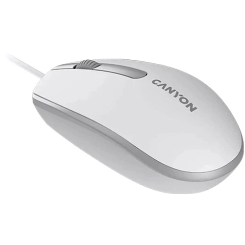 Мышь Canyon M-10 USB White Grey (CNE-CMS10WG): Эргономика симметричная для левшей
